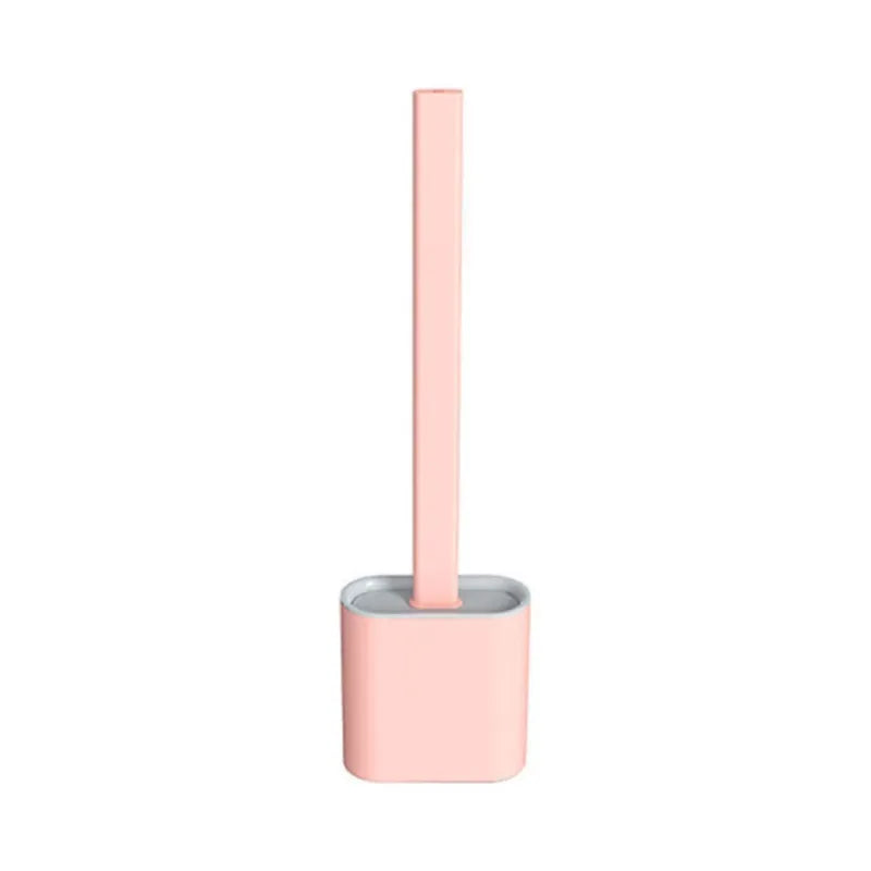 Bathroom Toilet Silicone Brush with Holder