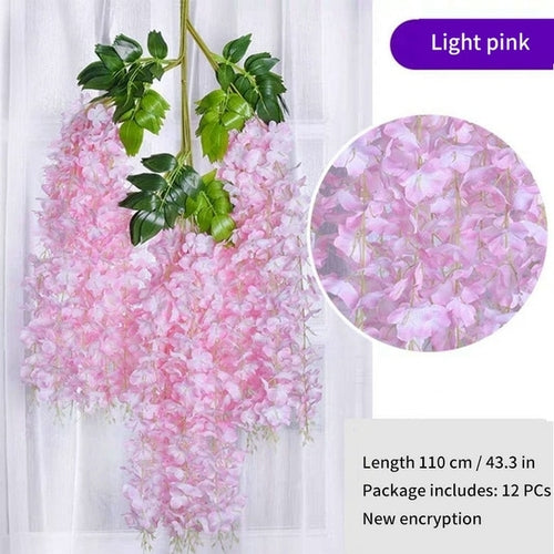 Wisteria Flower Decoration For Home and Wedding- 12pcs