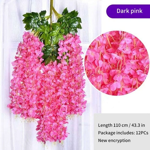Wisteria Flower Decoration For Home and Wedding- 12pcs