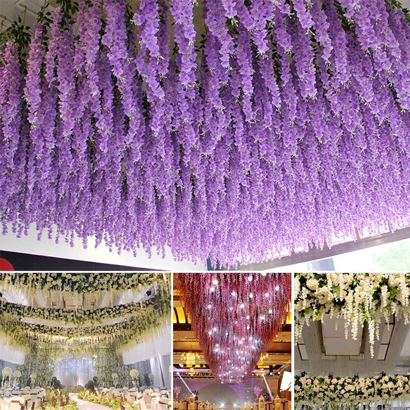 Wisteria Flower Decoration For Home and Wedding- 12pcs