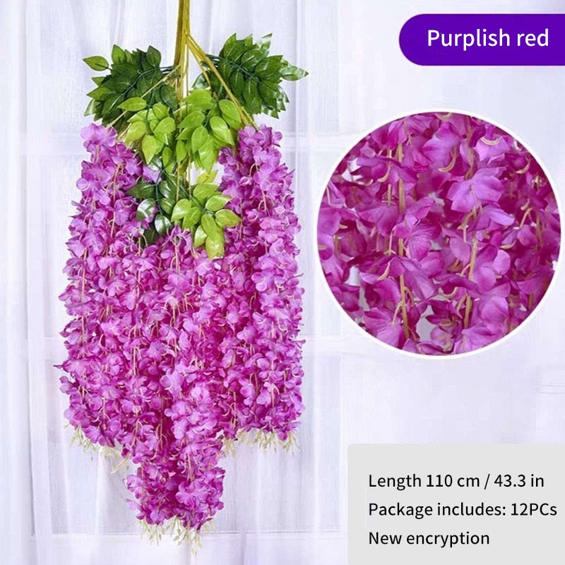Wisteria Flower Decoration For Home and Wedding- 12pcs
