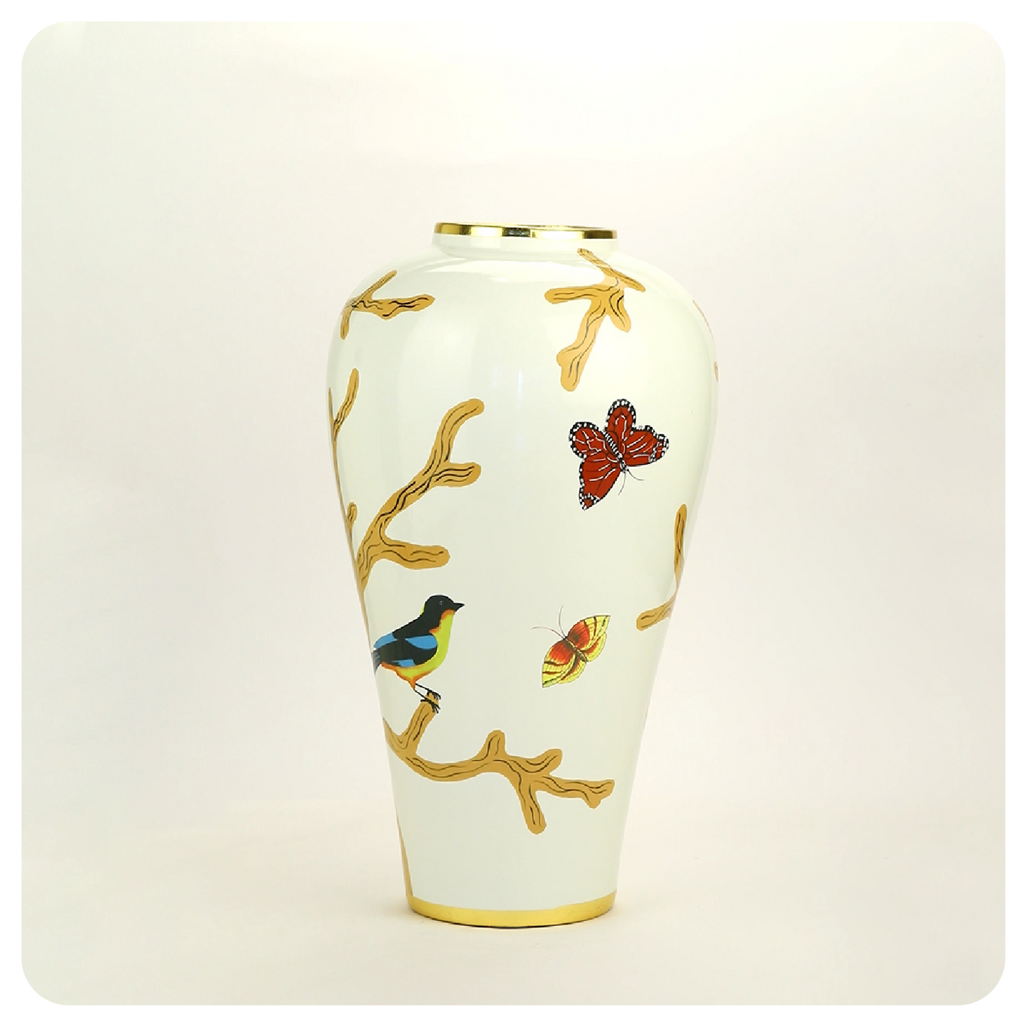 Golden Sands Of Bali Porcelain Vase